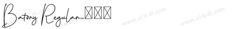 Batory Regular字体转换